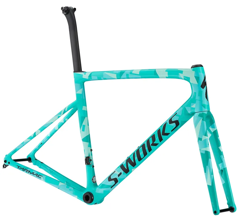 2018 Specialized S-Works Tarmac Disc Carbon Road Bike Frame in Green